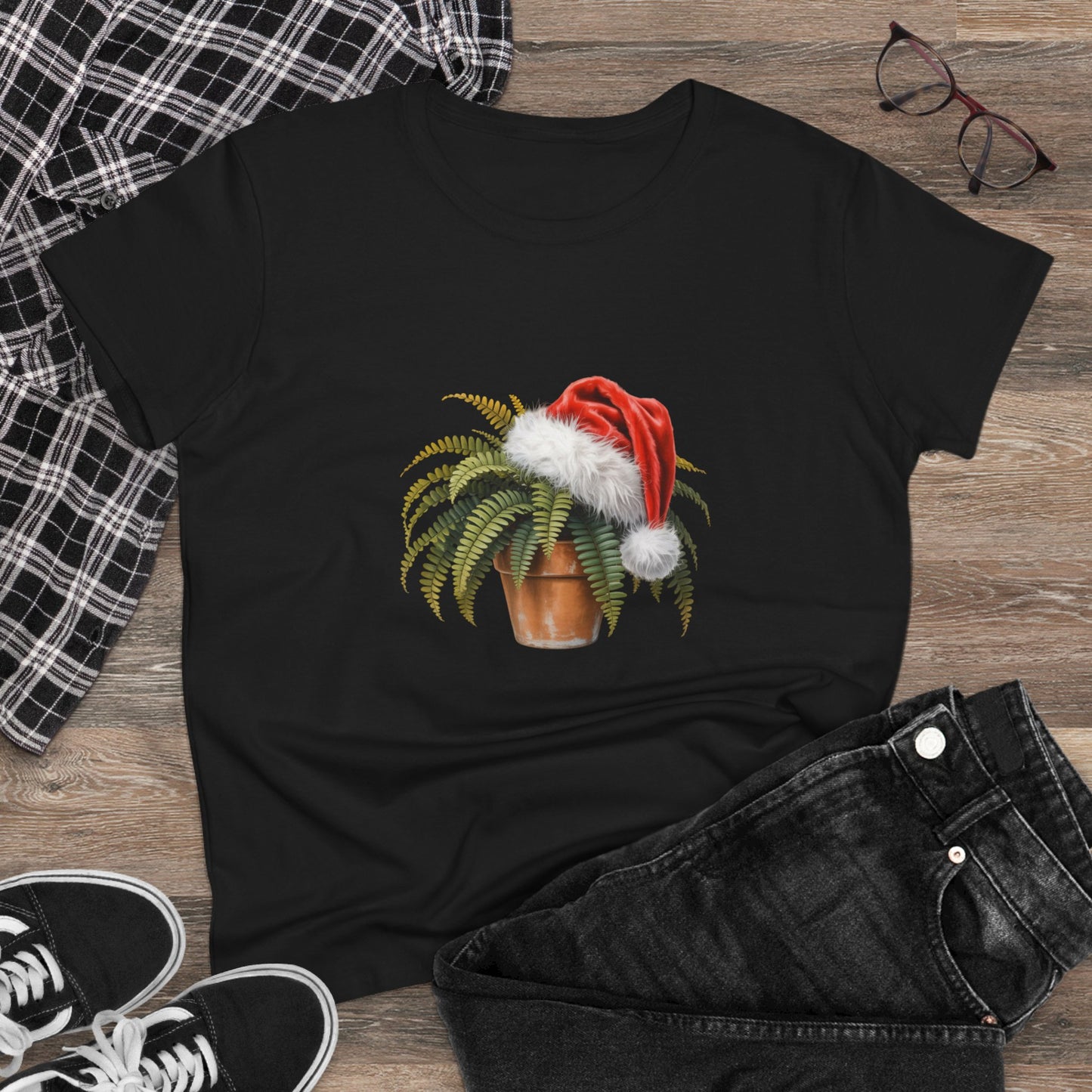 Plant Fern Christmas T-shirt, Pet Fern Christmas Tee, Plant Lover, Cute Pet Lover Shirt, Holiday Apparel, Great Gift for Pet Owners