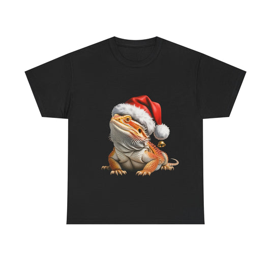 Bearded Dragon Christmas T-Shirt – Holiday Reptile Lover Tee, Festive Lizard Shirt, Cute Bearded Dragon Xmas Gift, Nature Lover Apparel, Holiday Exotic Pet Shirt for Bearded Dragon Lovers