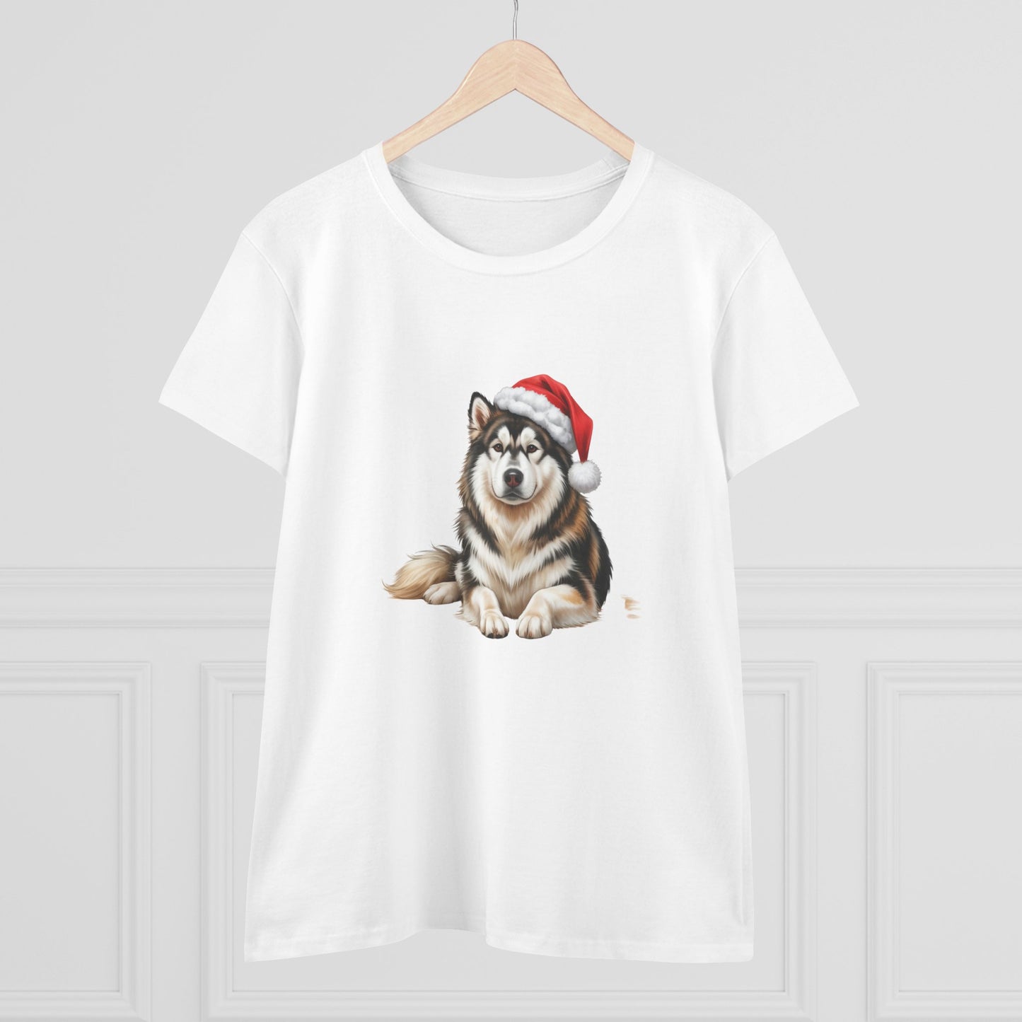 Have a Malamute-y Christmas!! T-Shirt, Festive Boxer Dog Christmas Tee, Cute Pet Lover Shirt, Holiday Apparel, Great Gift for Dog Owners, Preppy Style Top