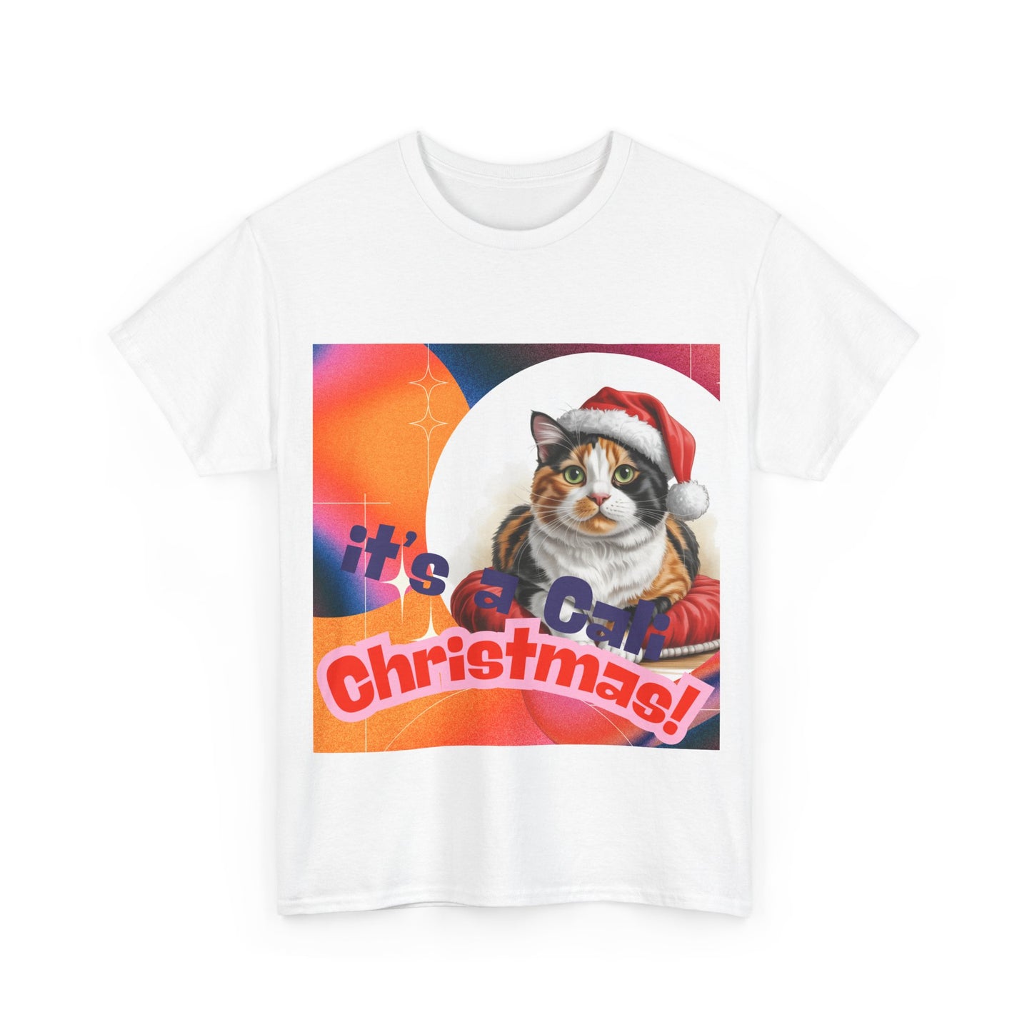 Cali Cat Christmas T-Shirt, Festive Cali Cat Christmas Tee, Cute Pet Lover Shirt, Holiday Apparel, Great Gift for cat Owners