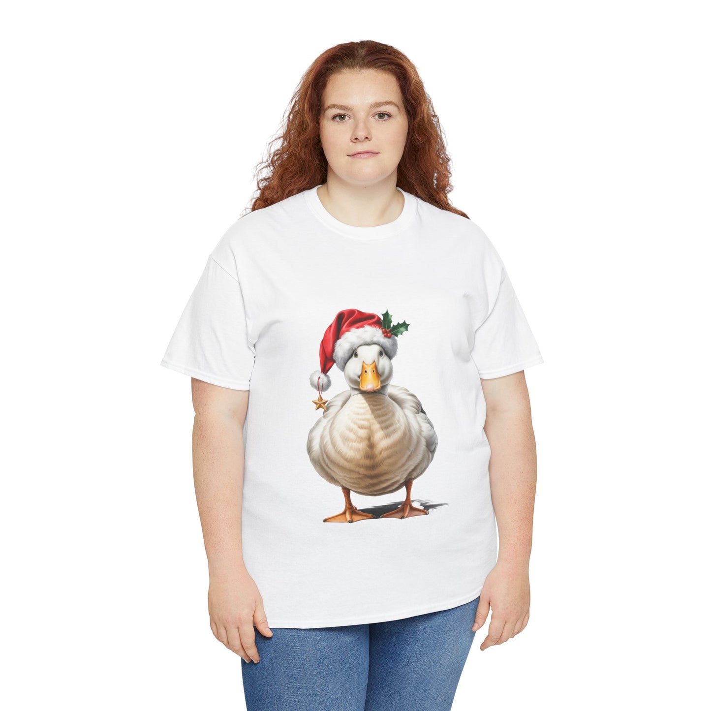 Duck Christmas T-Shirt, Festive Duck Graphic Tee, Holiday Shirt, Christmas Apparel, Gift for Duckie Lovers, Cute Pet Tee, Comfortable Casual Wear