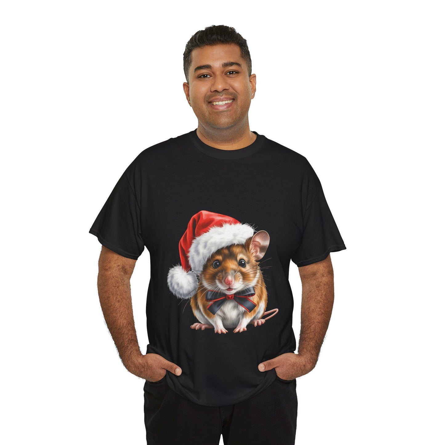 Christmas Mouse T-Shirt – Holiday Animal Lover Tee, Festive Cute Mouse Shirt, Adorable Mouse Xmas Gift, Nature Lover Apparel, Holiday Pet Mouse Shirt for Mouse Lovers