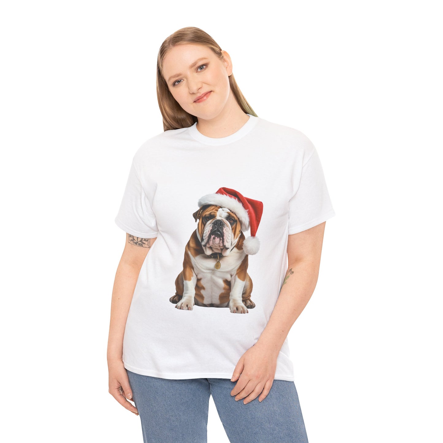 British Bulldog Christmas T-Shirt, Festive British Bulldog Christmas Tee, Cute Pet Lover Shirt, Holiday Apparel, Great Gift for Dog Owners