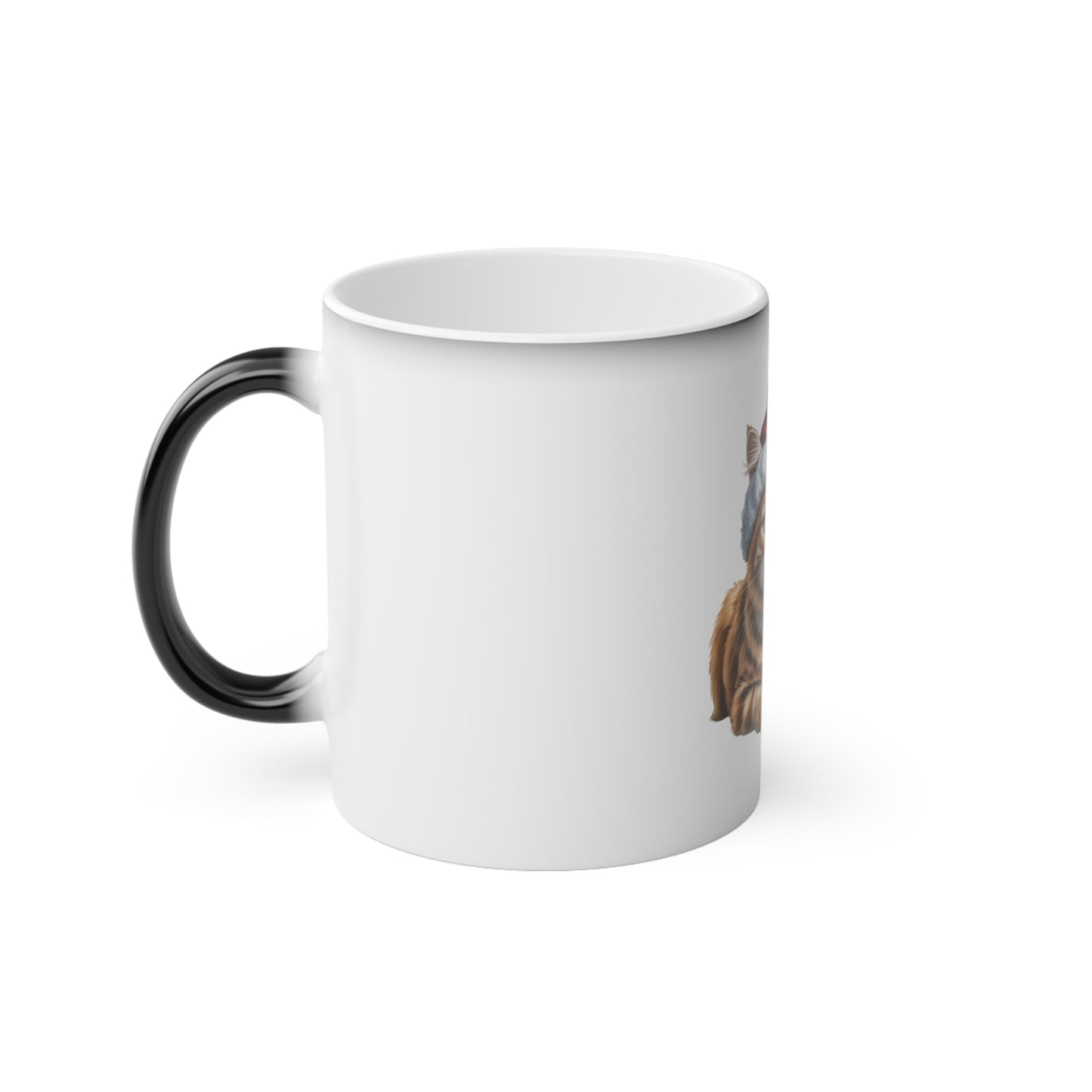 Merry Ginger cat-mas Magic Mug, Holiday Gift, Cute Pet Lover Mug, Fun Coffee Cup, Festive Decor