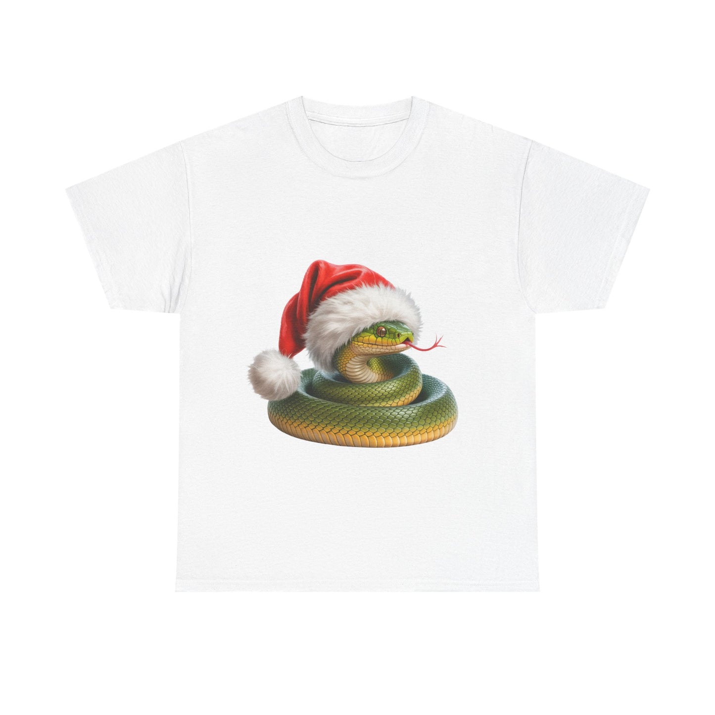 Green snake Christmas T-Shirt, Festive green snake Christmas Tee, Cute Pet Lover Shirt, Holiday Apparel, Great Gift for snake Owners