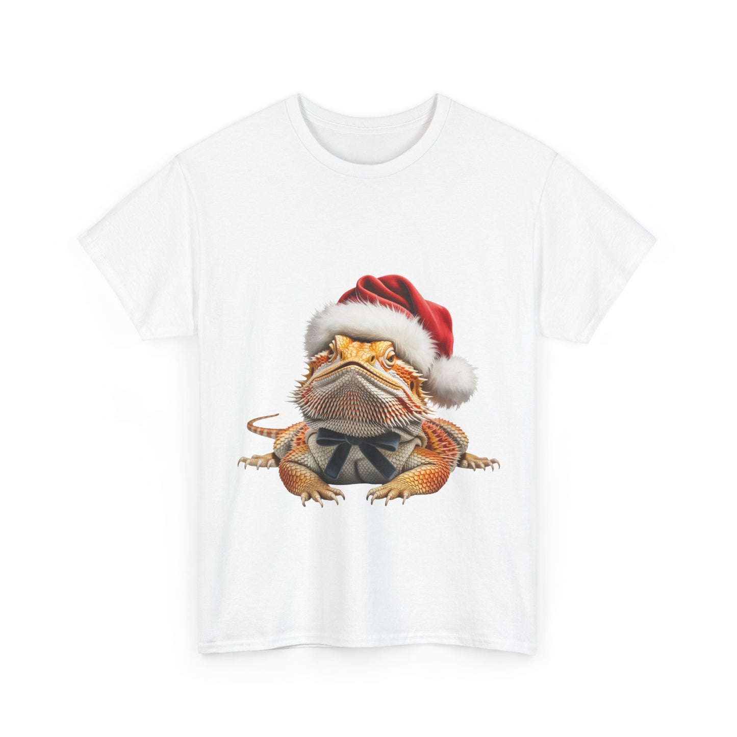 Christmas Bearded Dragon T-Shirt – Holiday Reptile Lover Tee, Festive Lizard Shirt, Cute Bearded Dragon Xmas Gift, Nature Lover Apparel, Holiday Exotic Pet Shirt for Bearded Dragon Lovers