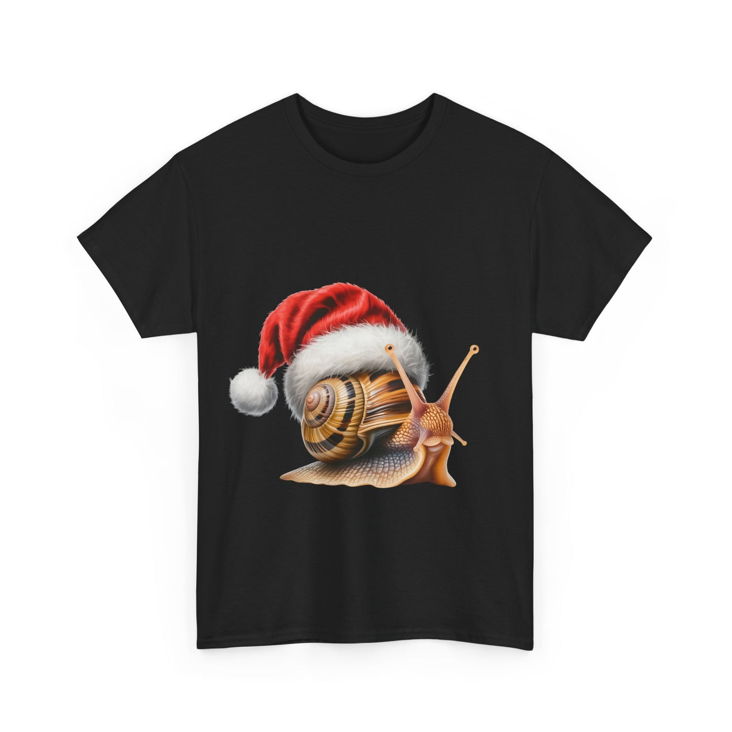 Christmas Snail T-Shirt – Holiday Snail Lover Tee, Festive Garden Shirt, Cute Snail Xmas Gift, Nature Lover Apparel, Holiday Slow-Paced Creature Shirt for Snail Lovers