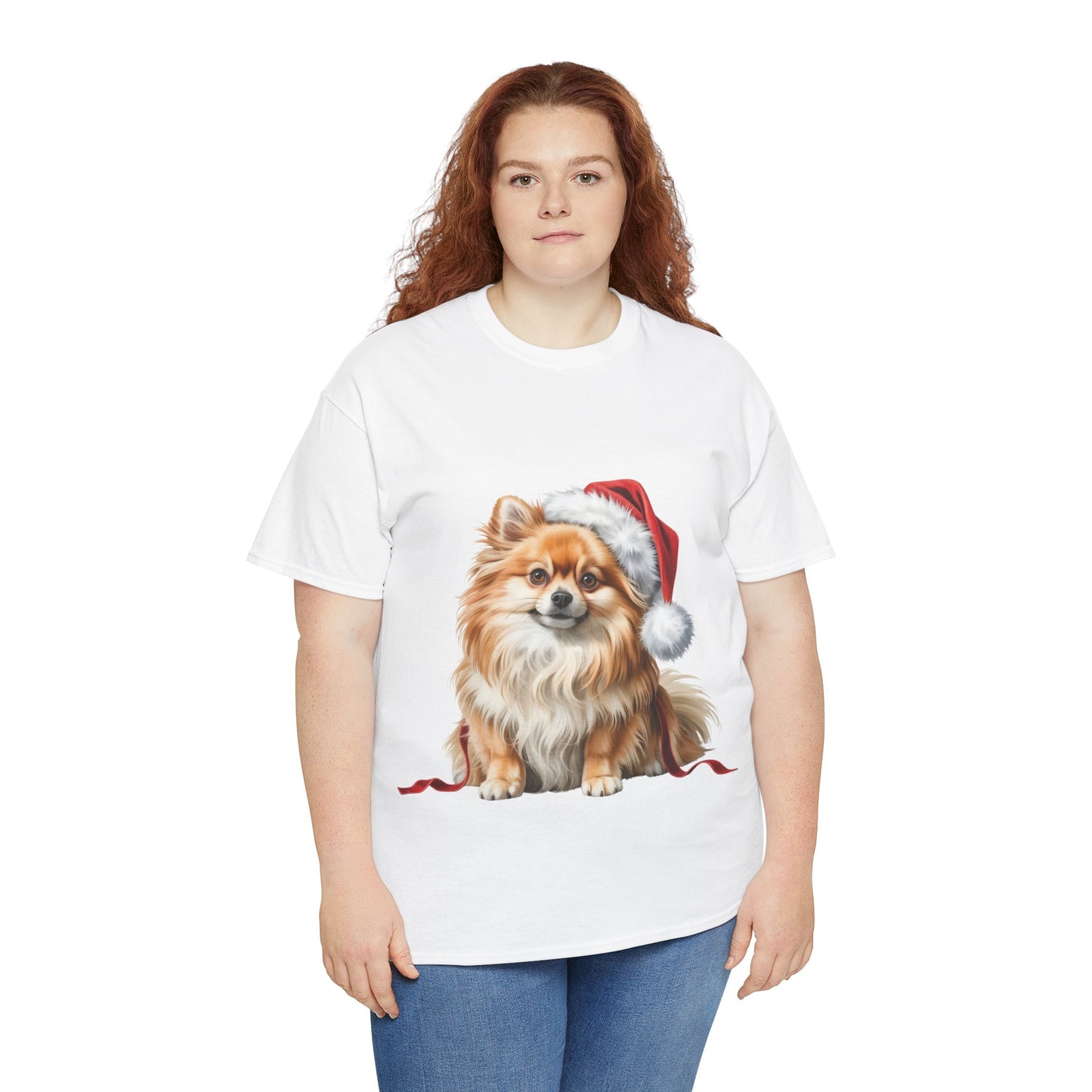 Pomeranian Christmas T–Shirt,  Pomeranian Holiday T-Shirt, Festive Pomeranian Dog Christmas Tee, Cute Pet Lover Shirt, Holiday Apparel, Great Gift for Dog Owners