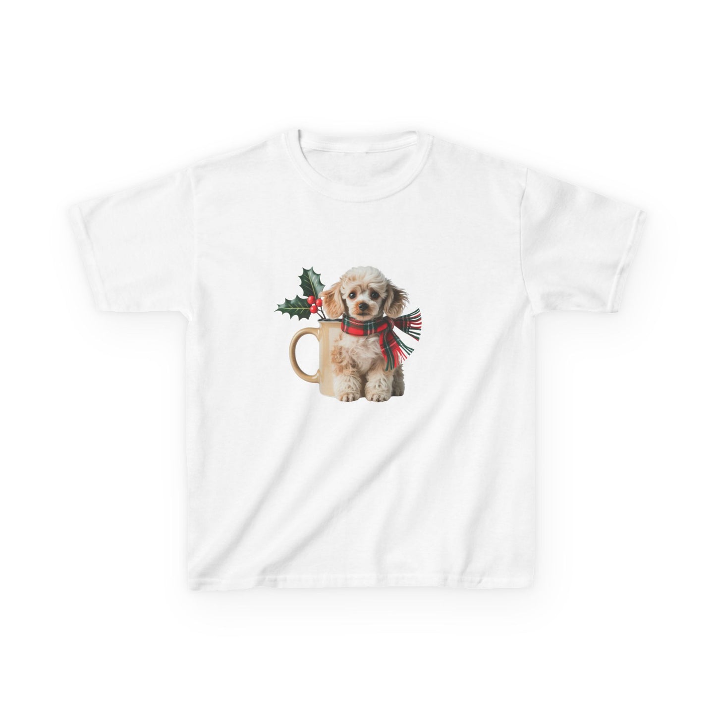 Kids Christmas Dog T-Shirt, Festive Dog Kids Christmas Tee, Cute Pet Lover Shirt, Holiday Apparel, Great Gift for Dog Owners