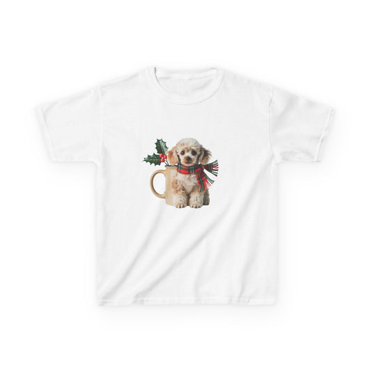 Kids Christmas Dog T-Shirt, Festive Dog Kids Christmas Tee, Cute Pet Lover Shirt, Holiday Apparel, Great Gift for Dog Owners