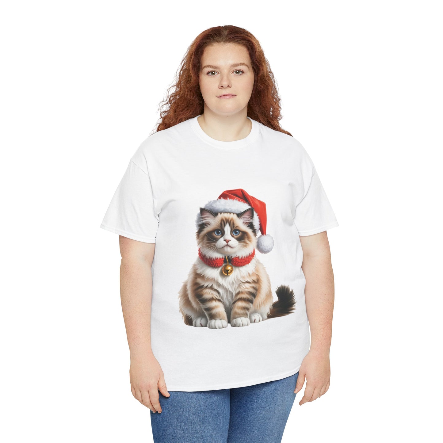 Ragdoll Christmas cat T-Shirt, Festive Ragdoll cat Christmas Tee, Cute Pet Lover Shirt, Holiday Apparel, Great Gift for cat Owners