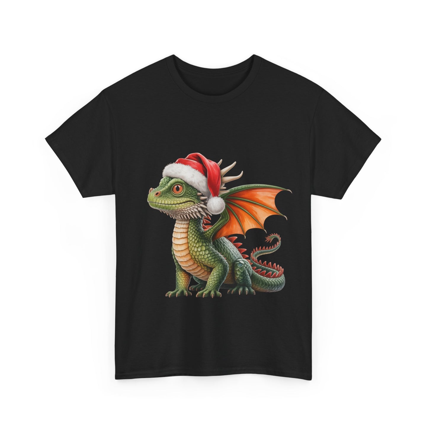 Dragon Christmas T-Shirt, Festive Dragon Graphic Tee, Holiday Shirt, Christmas Apparel, Gift for Dragon Lovers, Cute Pet Tee