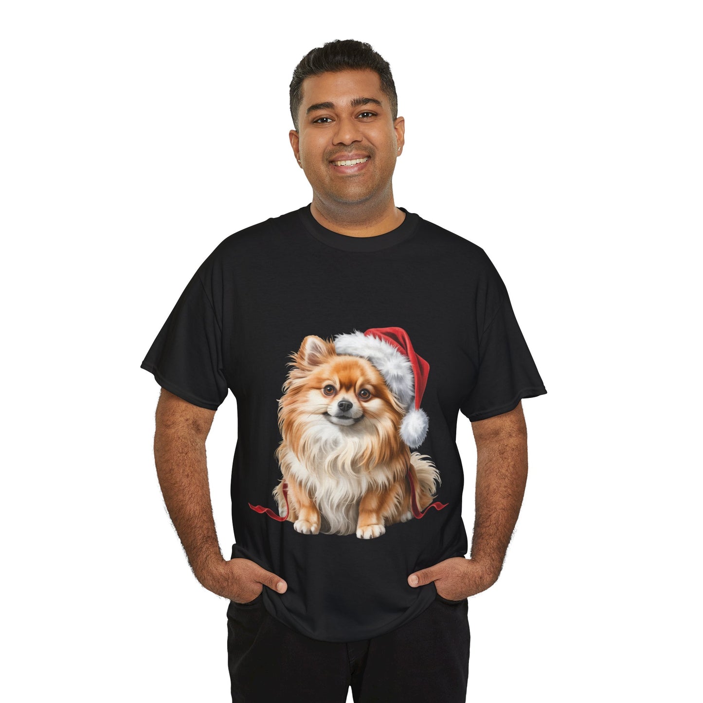 Pomeranian Christmas T–Shirt,  Pomeranian Holiday T-Shirt, Festive Pomeranian Dog Christmas Tee, Cute Pet Lover Shirt, Holiday Apparel, Great Gift for Dog Owners