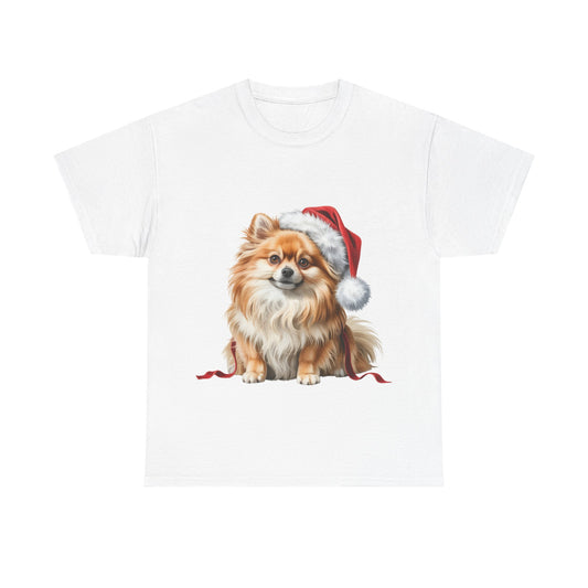 Pomeranian Christmas T–Shirt,  Pomeranian Holiday T-Shirt, Festive Pomeranian Dog Christmas Tee, Cute Pet Lover Shirt, Holiday Apparel, Great Gift for Dog Owners