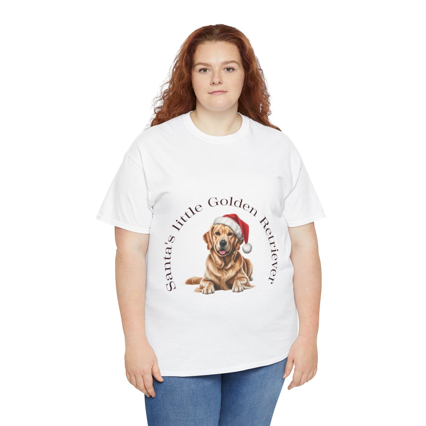 Santa's little Golden Retriever T-Shirt, Festive Golden Retriever Dog Christmas Tee, Cute Pet Lover Shirt, Holiday Apparel, Great Gift for Dog Owners