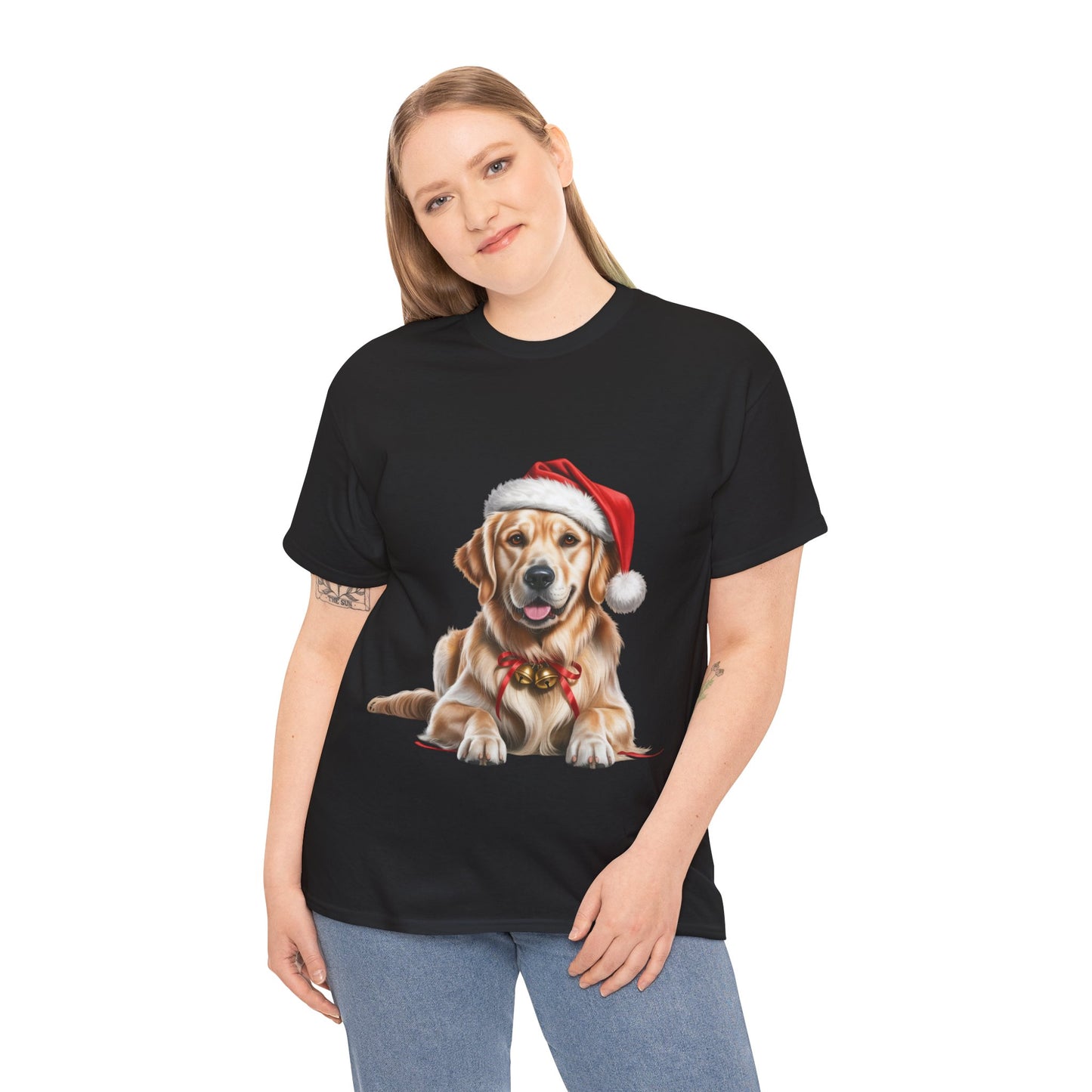Golden Retriever T-Shirt, Festive Golden Retriever Dog Christmas Tee, Cute Pet Lover Shirt, Holiday Apparel, Great Gift for Dog Owners