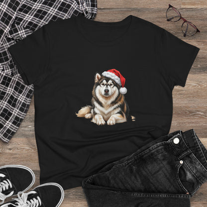 Have a Malamute-y Christmas!! T-Shirt, Festive Boxer Dog Christmas Tee, Cute Pet Lover Shirt, Holiday Apparel, Great Gift for Dog Owners, Preppy Style Top