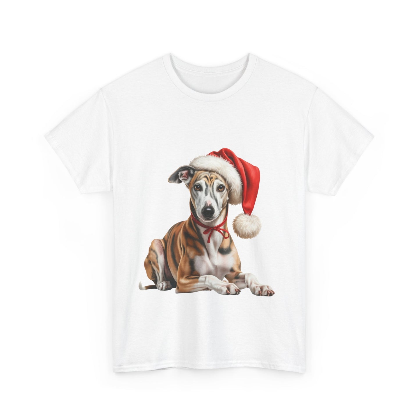 Merry Greyhound-mas T-Shirt, Festive Greyhound Dog Christmas Tee, Cute Pet Lover Shirt, Holiday Apparel, Great Gift for Dog Owners