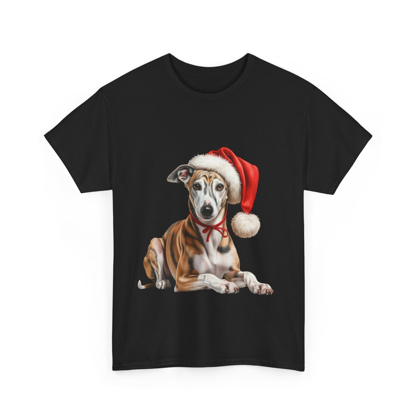 Merry Greyhound-mas T-Shirt, Festive Greyhound Dog Christmas Tee, Cute Pet Lover Shirt, Holiday Apparel, Great Gift for Dog Owners
