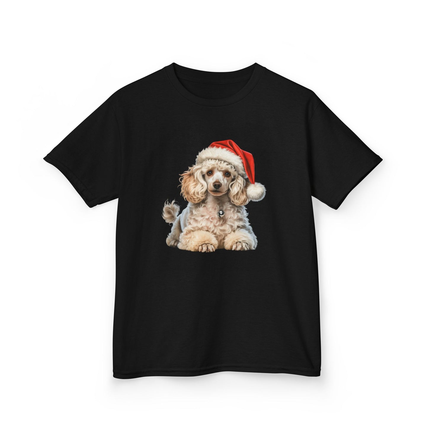 Kids Poodle Christmas Dog T-Shirt, Festive Poodle Dog Kids Christmas Tee, Cute Pet Lover Shirt, Holiday Apparel, Great Gift for Dog Owners