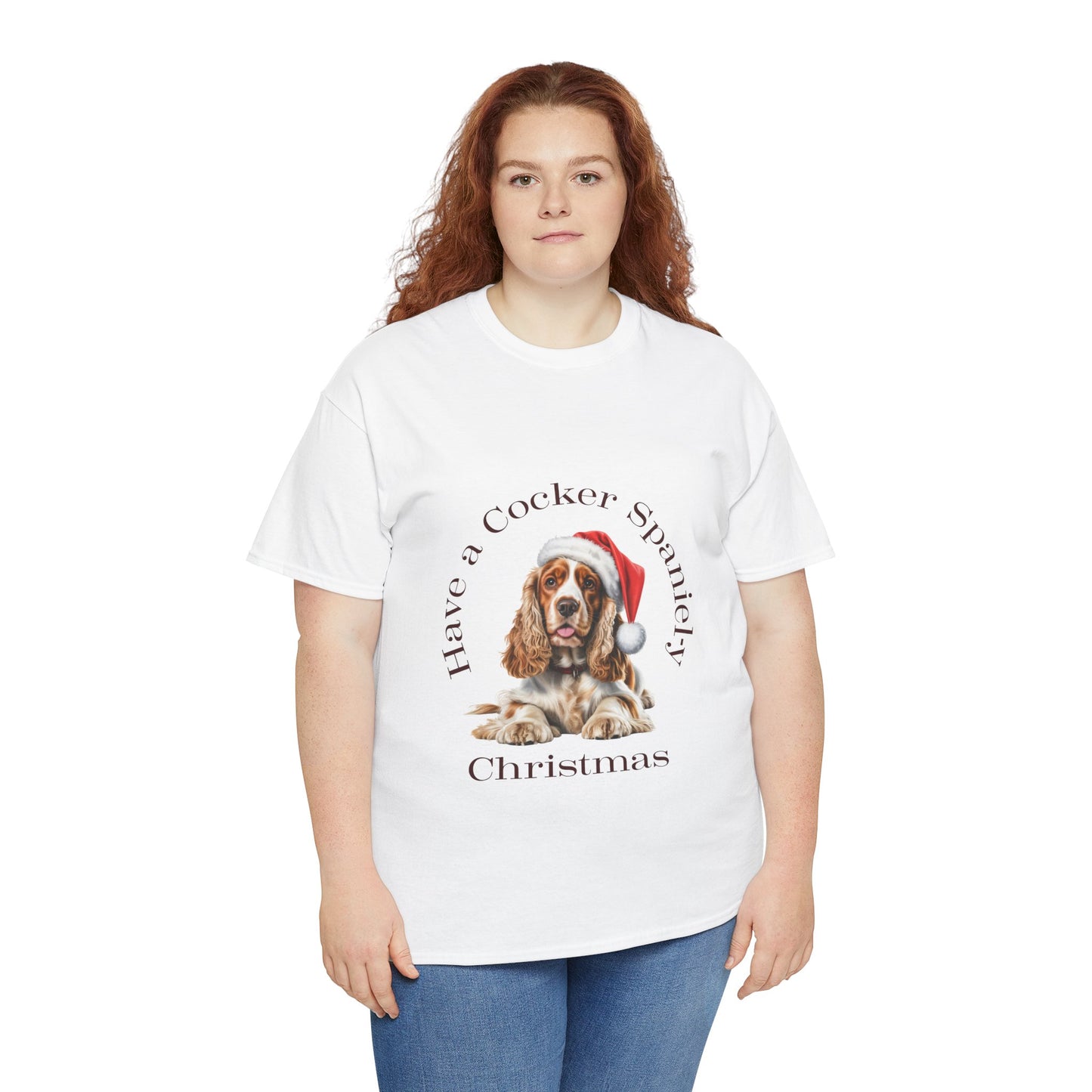 Have a Cocker Spaniel-y Christmas T-Shirt, Festive Cocker Spaniel Dog Christmas Tee, Cute Pet Lover Shirt, Holiday Apparel, Great Gift for Dog Owners