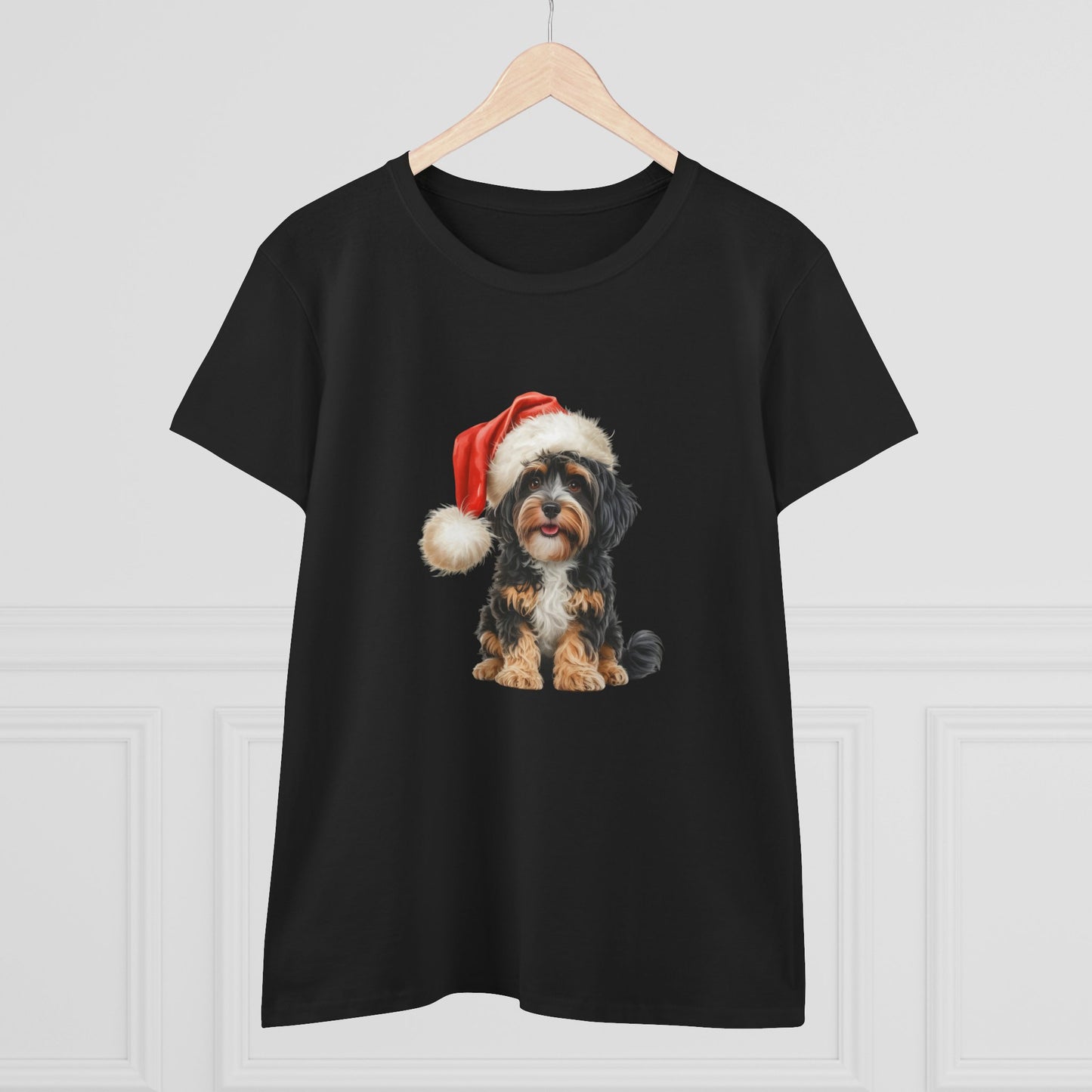 Furry & bright, with my Cavoodle Christmas! T-Shirt, Festive Cavoodle Dog Christmas Tee, Cute Pet Lover Shirt, Holiday Apparel, Great Gift for Dog Owners, Preppy Style Top