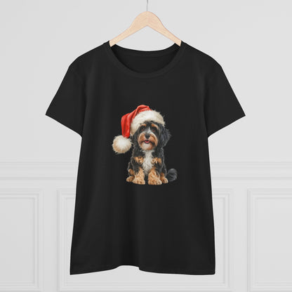 Furry & bright, with my Cavoodle Christmas! T-Shirt, Festive Cavoodle Dog Christmas Tee, Cute Pet Lover Shirt, Holiday Apparel, Great Gift for Dog Owners, Preppy Style Top