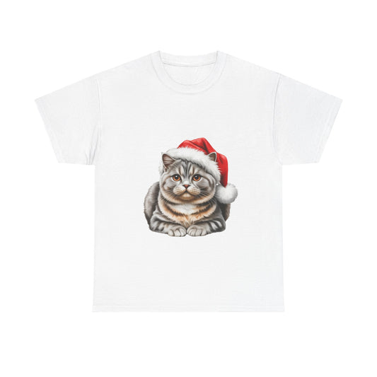 British Blue Christmas T-Shirt, Festive British Blue Cat Christmas Tee, Cute Pet Lover Shirt, Holiday Apparel, Great Gift for Pet Owners