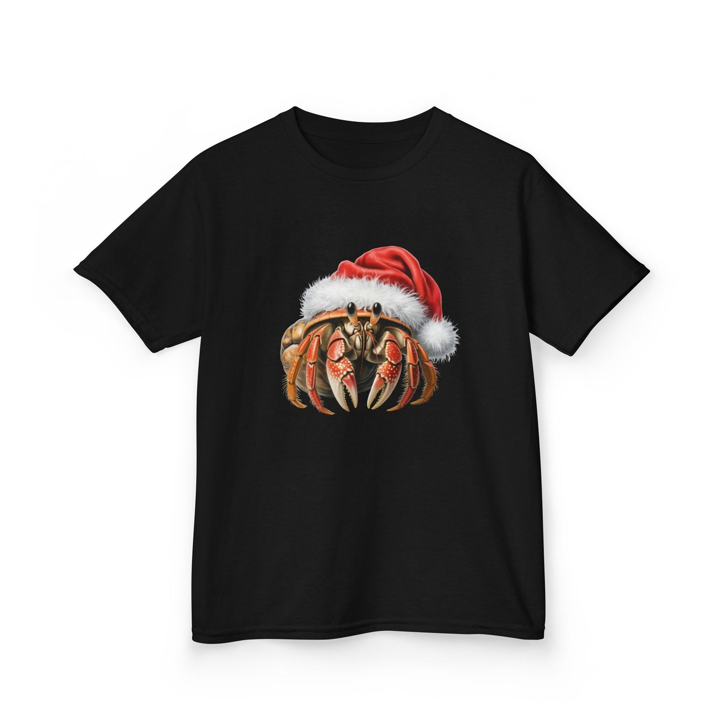 Kids Hermit Crab Christmas T-Shirt, Festive Hermit Crab Kids Christmas Tee, Cute Pet Lover Shirt, Holiday Apparel, Great Gift for Hermit Crab Owners