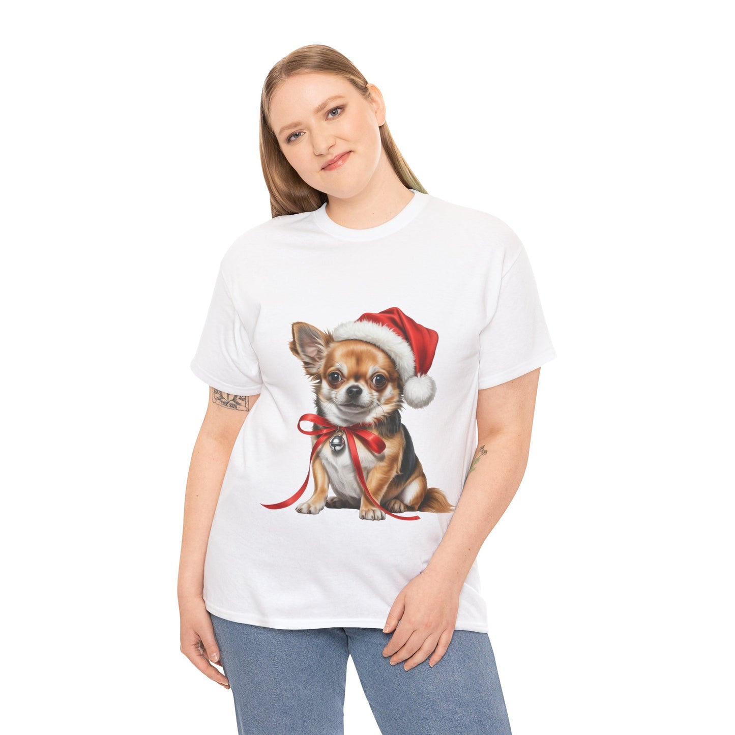 Christmas Chihuahua T-Shirt – Holiday Dog Lover Tee, Festive Small Dog Shirt, Cute Chihuahua Xmas Gift, Pet Lover Apparel, Holiday Puppy Shirt for Chihuahua Lovers