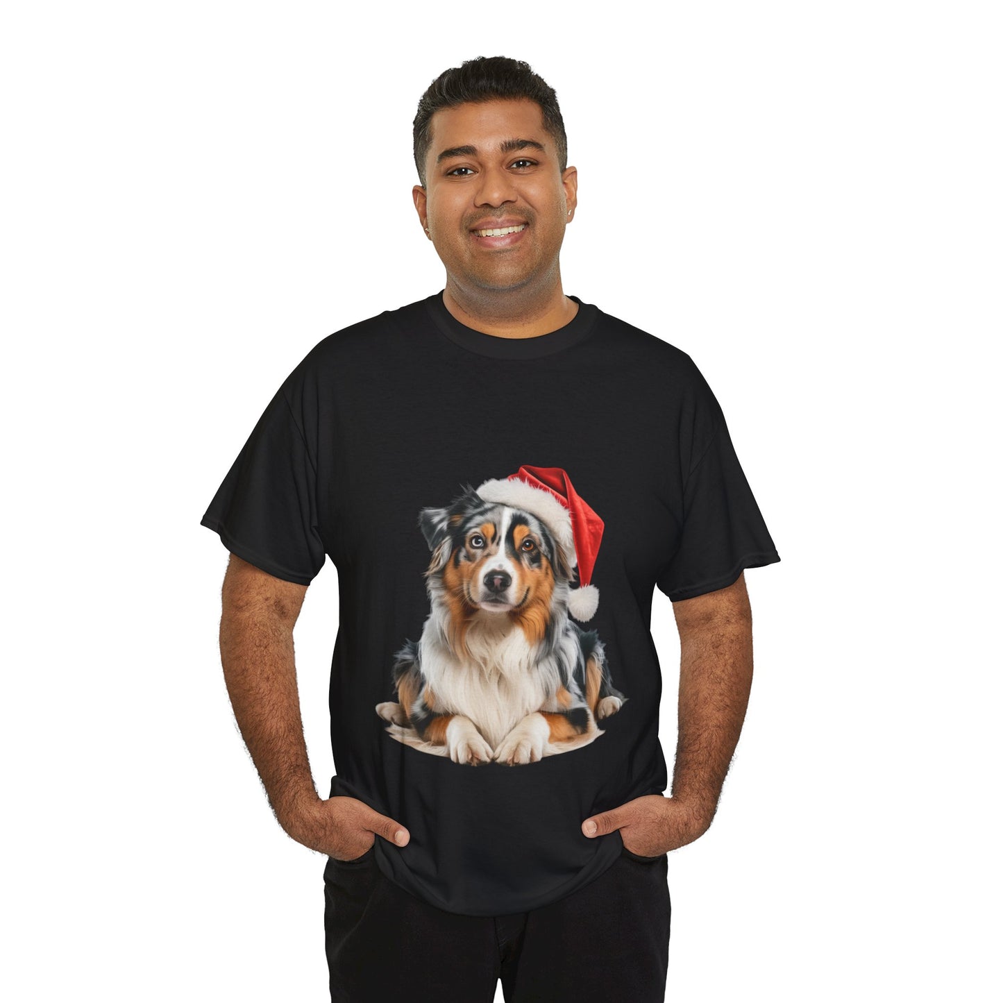 Australian Shepherd Christmas T-Shirt, Festive Aussie Shepherd Dog Christmas Tee, Cute Pet Lover Shirt, Holiday Apparel, Great Gift for Dog Owners