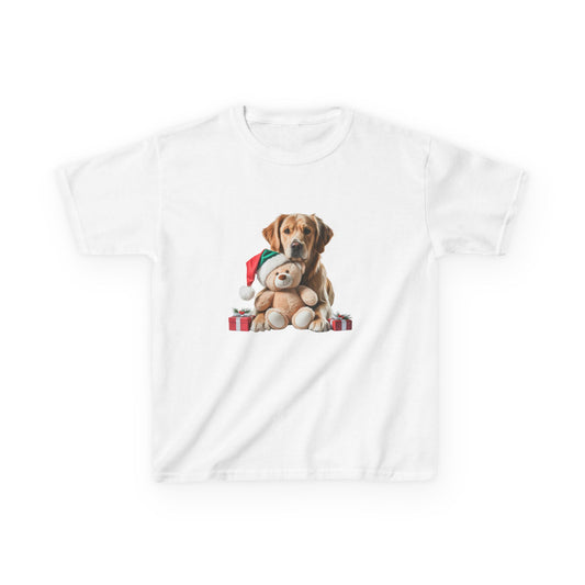 Kids Christmas Dog T-Shirt, Festive Dog Kids Christmas Tee, Cute Pet Lover Shirt, Holiday Apparel, Great Gift for Dog Owners