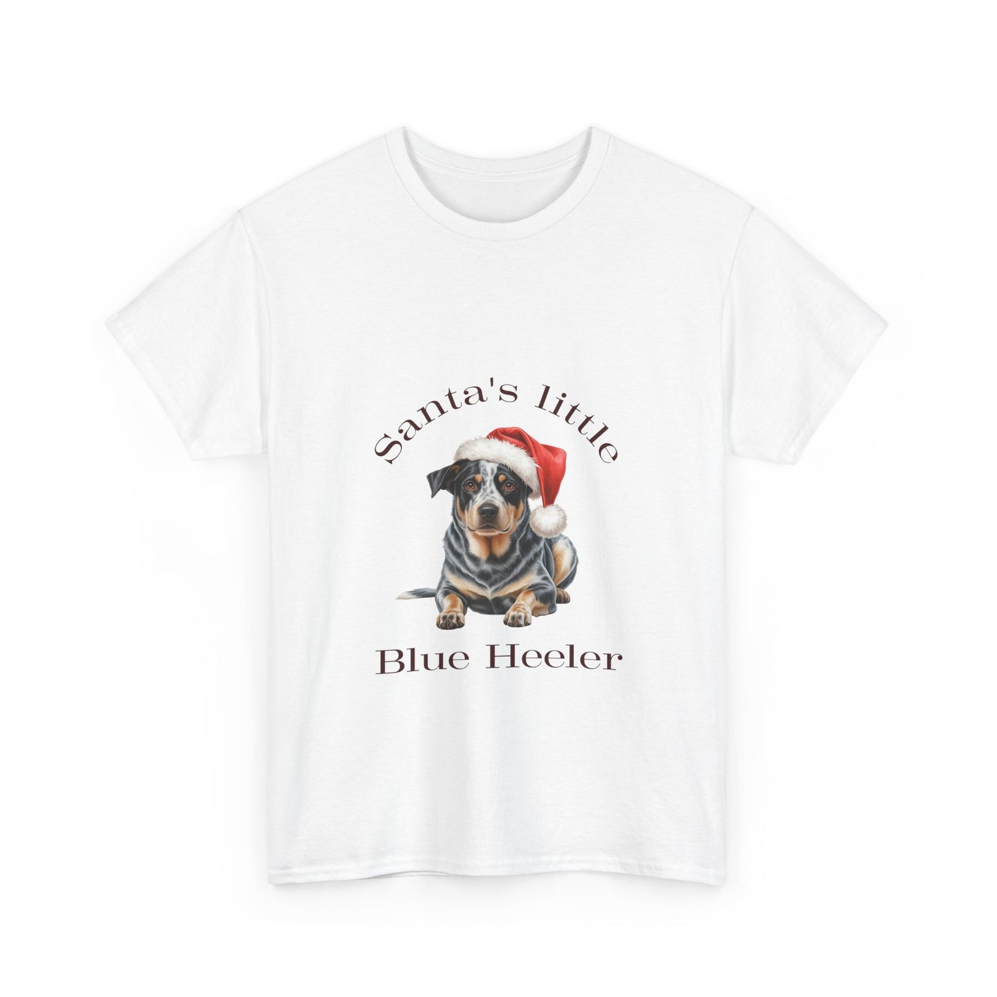 Santa's little Blue Heeler T-Shirt, Festive Blue Heeler Dog Christmas Tee, Cute Pet Lover Shirt, Holiday Apparel, Great Gift for Dog Owners