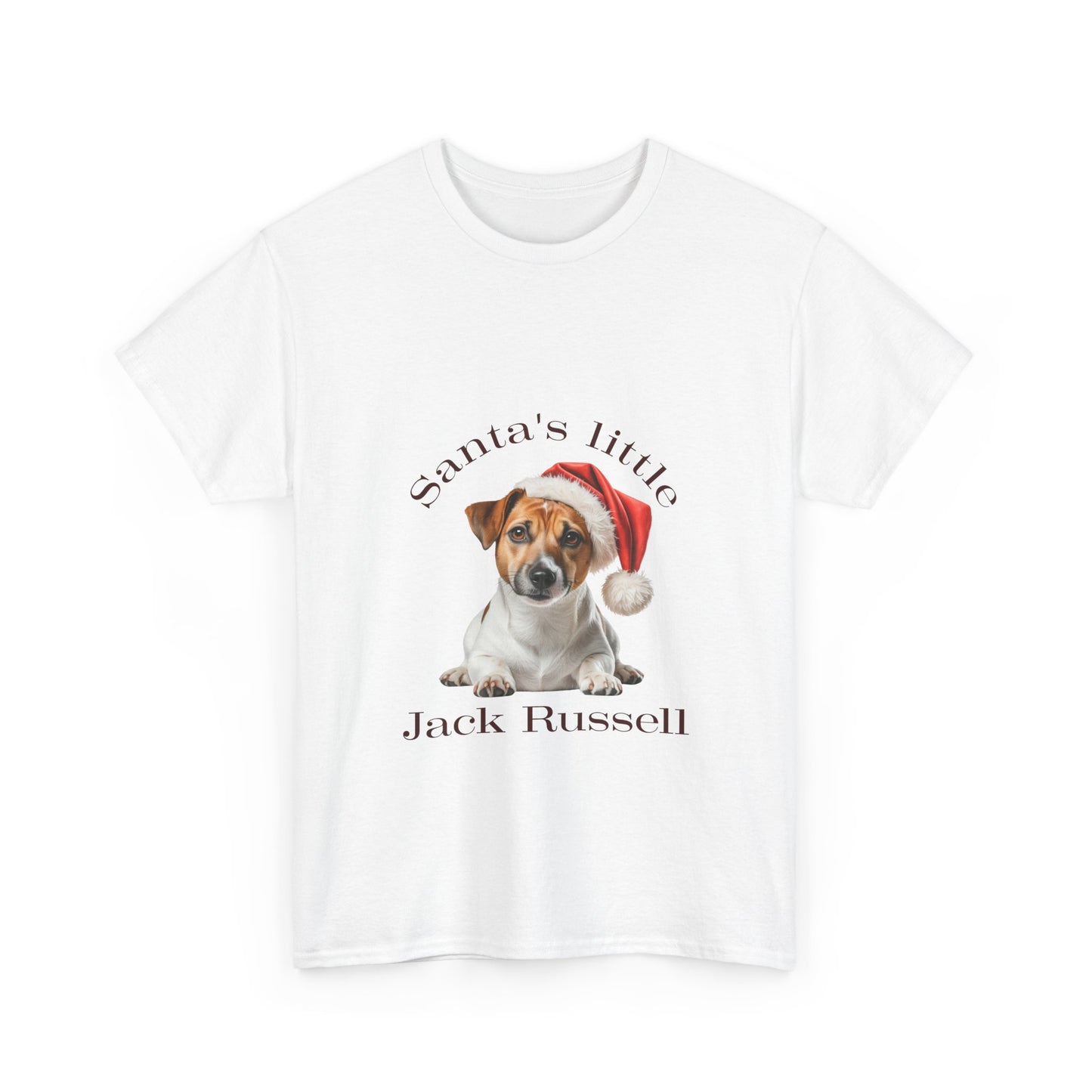 Santa's little Jack Russell Terrier T-Shirt, Festive Jack Russell Terrier Dog Christmas Tee, Cute Pet Lover Shirt, Holiday Apparel, Great Gift for Dog Owners