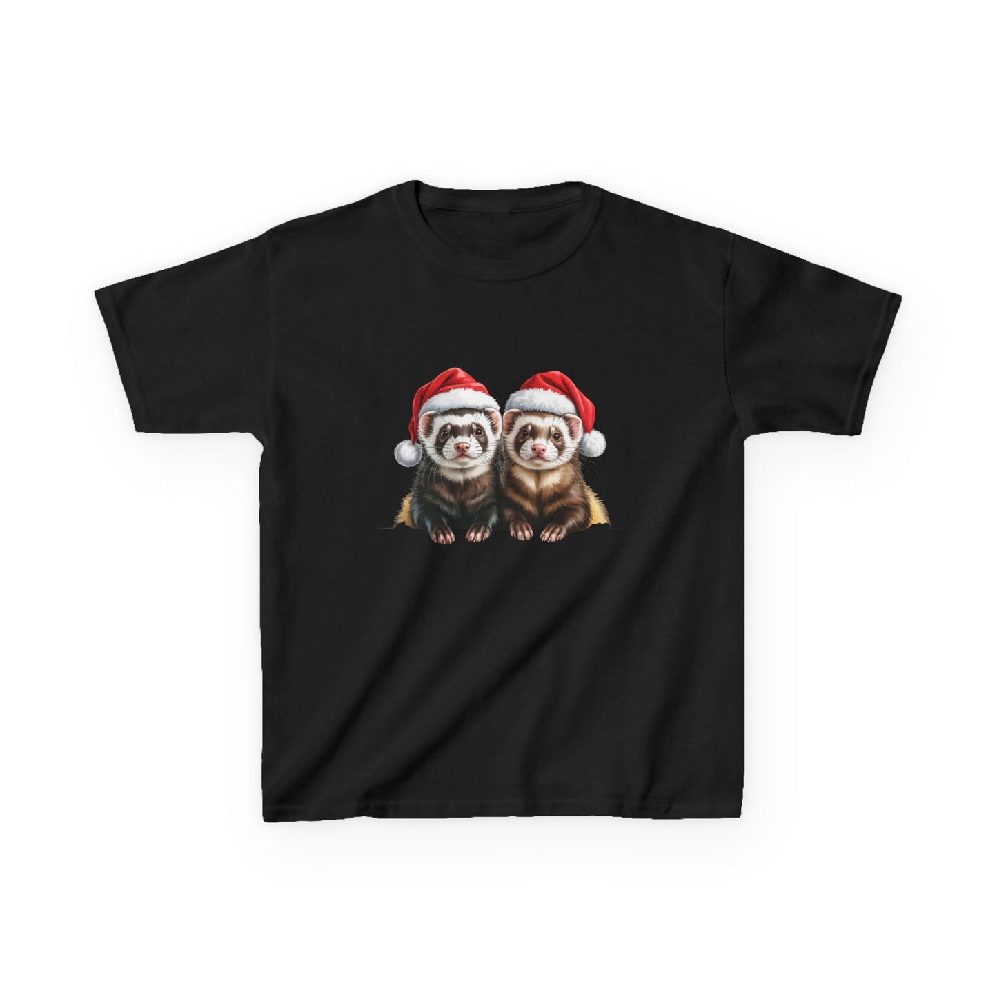 Kids Ferrets Christmas T-Shirt, Festive Ferrets Kids Christmas Tee, Cute Pet Lover Shirt, Holiday Apparel, Great Gift for Pet Owners