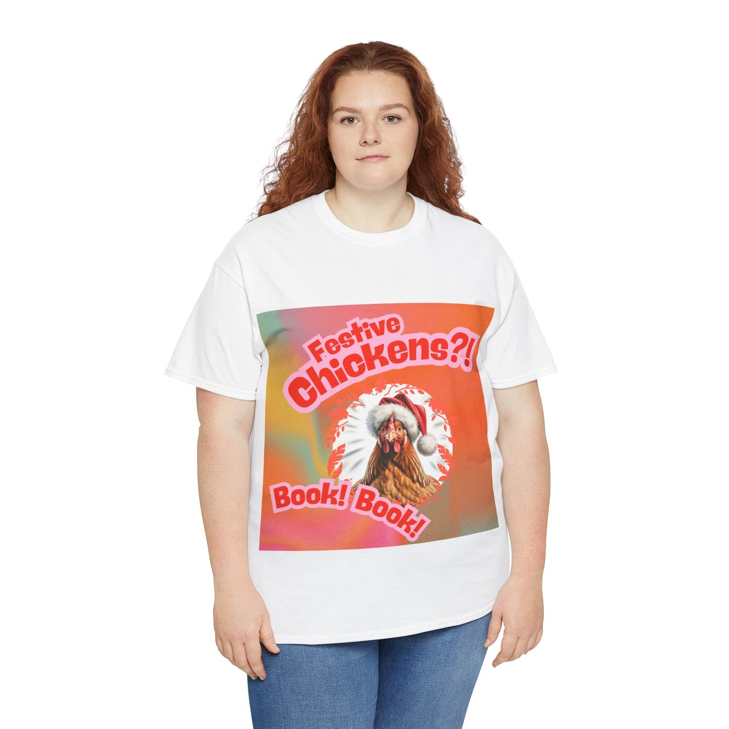 Chicken Christmas T-Shirt, Festive Chook Christmas Tee, Cute Pet Lover Shirt, Holiday Apparel, Great Gift for Pug Dog Owners, Preppy Style Top