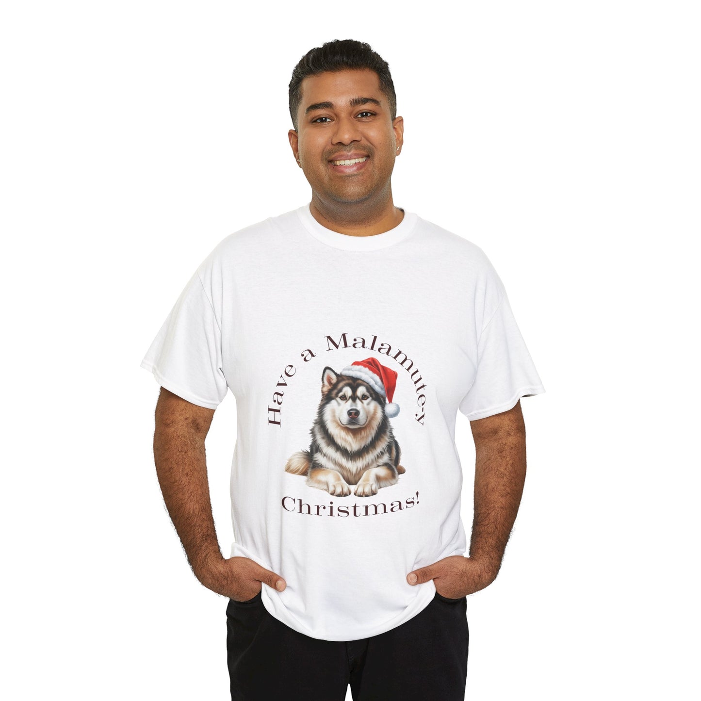 Have a Malamute-y Christmas T-Shirt, Festive Alaskan Malamute Dog Christmas Tee, Cute Pet Lover Shirt, Holiday Apparel, Great Gift for Dog Owners
