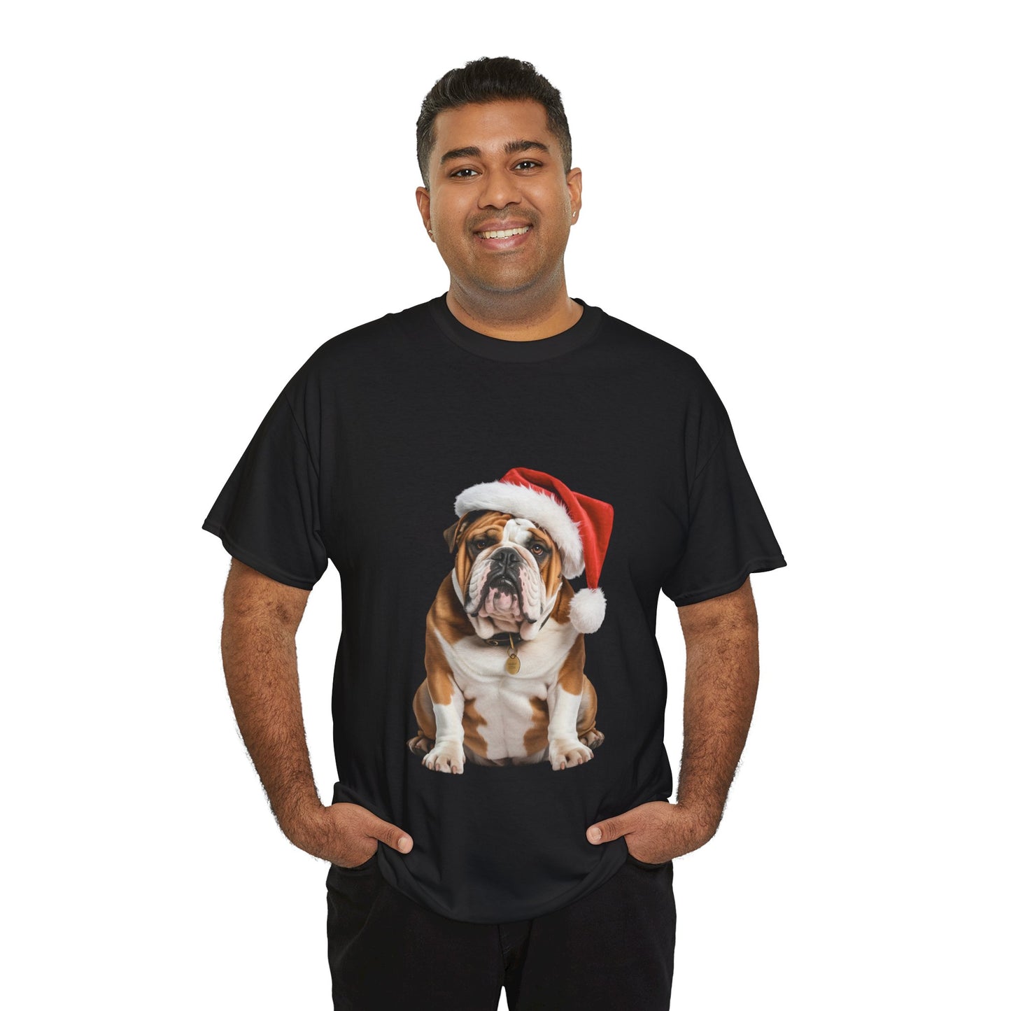 British Bulldog Christmas T-Shirt, Festive British Bulldog Christmas Tee, Cute Pet Lover Shirt, Holiday Apparel, Great Gift for Dog Owners