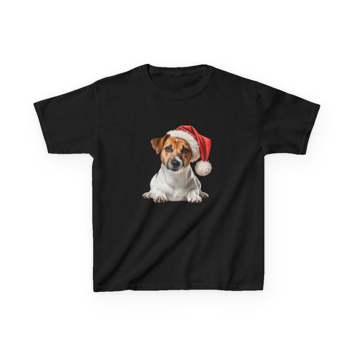 Kids Jack Russell Christmas Dog T-Shirt, Festive Jack Russell Dog Kids Christmas Tee, Cute Pet Lover Shirt, Holiday Apparel, Great Gift for Dog Owners