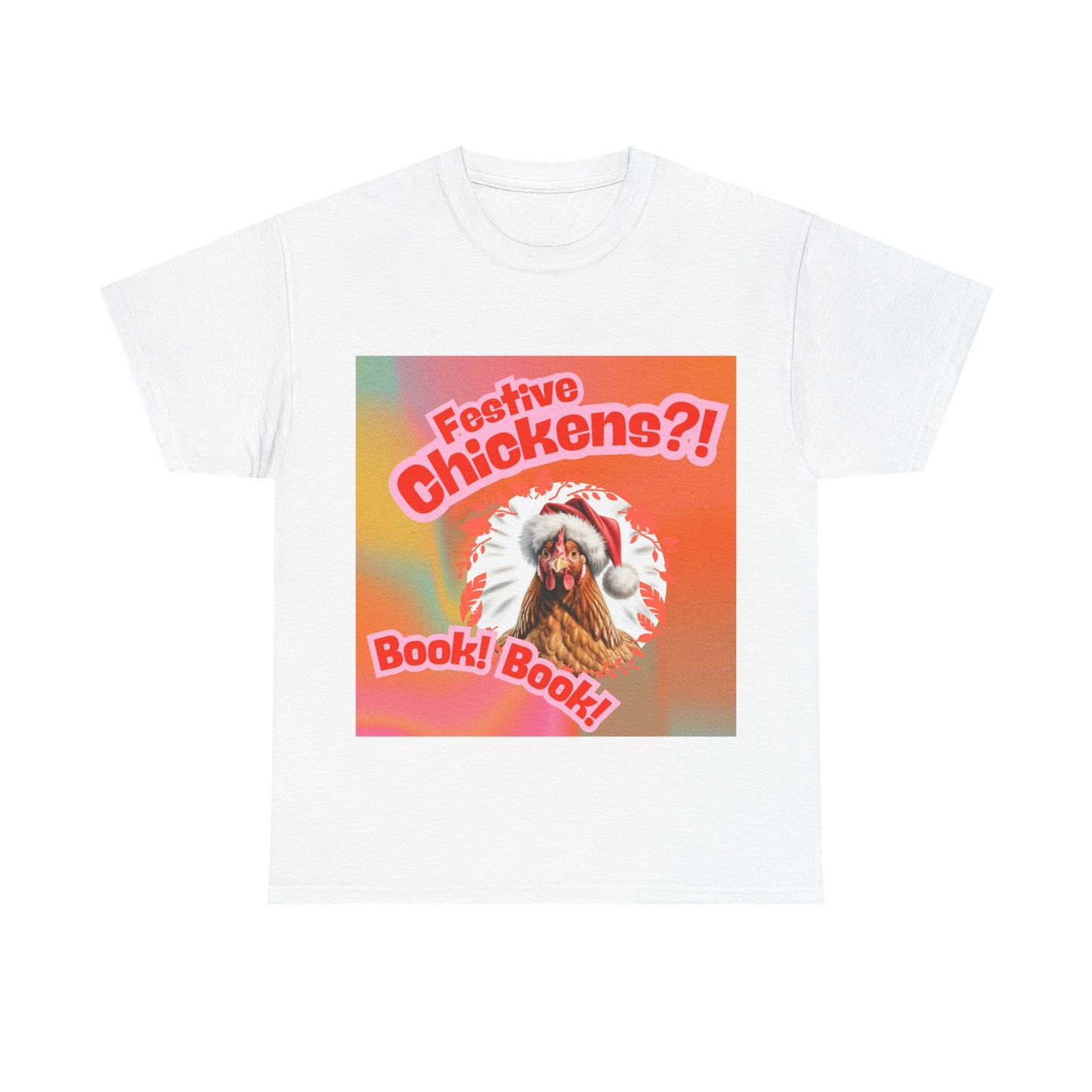 Chicken Christmas T-Shirt, Festive Chook Christmas Tee, Cute Pet Lover Shirt, Holiday Apparel, Great Gift for Pug Dog Owners, Preppy Style Top