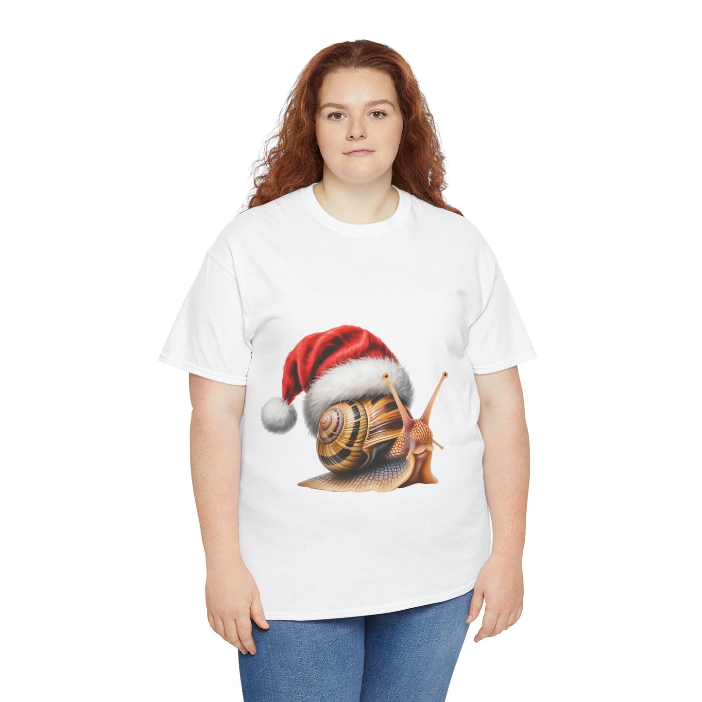 Christmas Snail T-Shirt – Holiday Snail Lover Tee, Festive Garden Shirt, Cute Snail Xmas Gift, Nature Lover Apparel, Holiday Slow-Paced Creature Shirt for Snail Lovers
