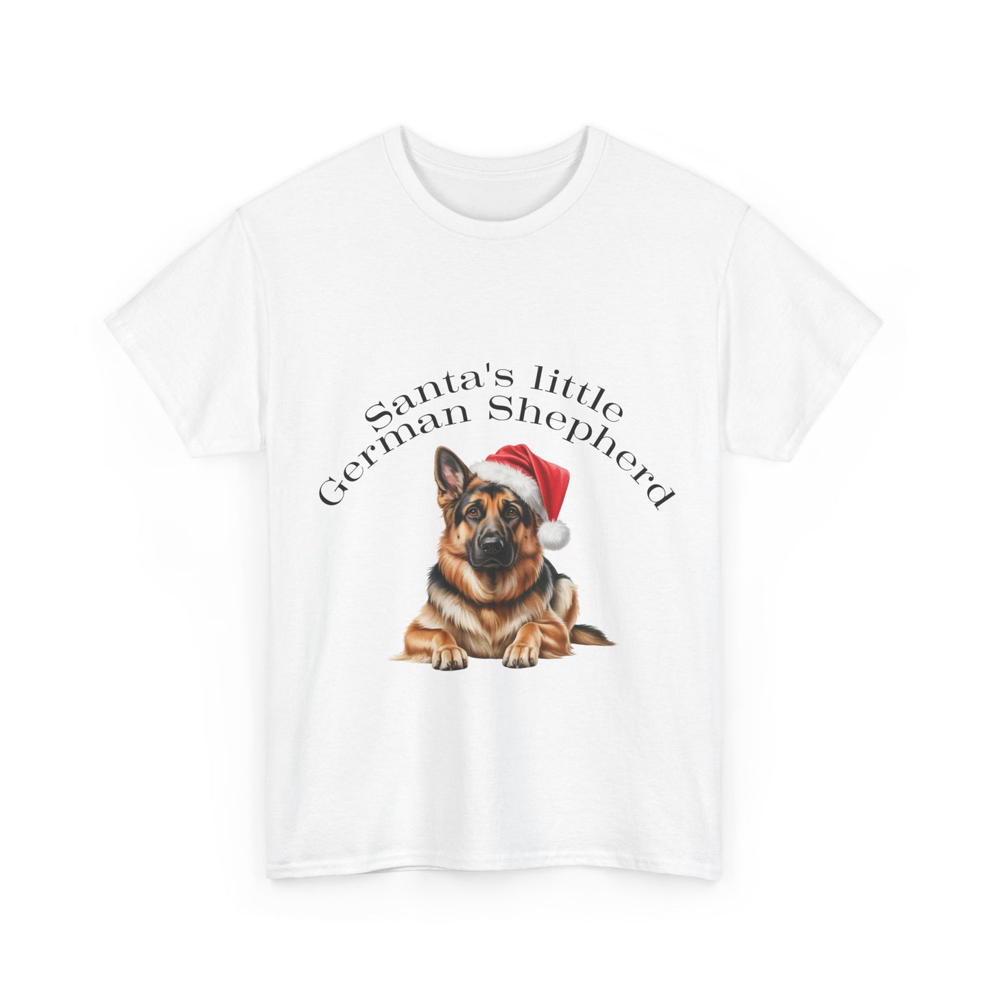 Santa's little German Shepherd T-Shirt, Festive German Shepherd Dog Christmas Tee, Cute Pet Lover Shirt, Holiday Apparel, Great Gift for Dog Owners