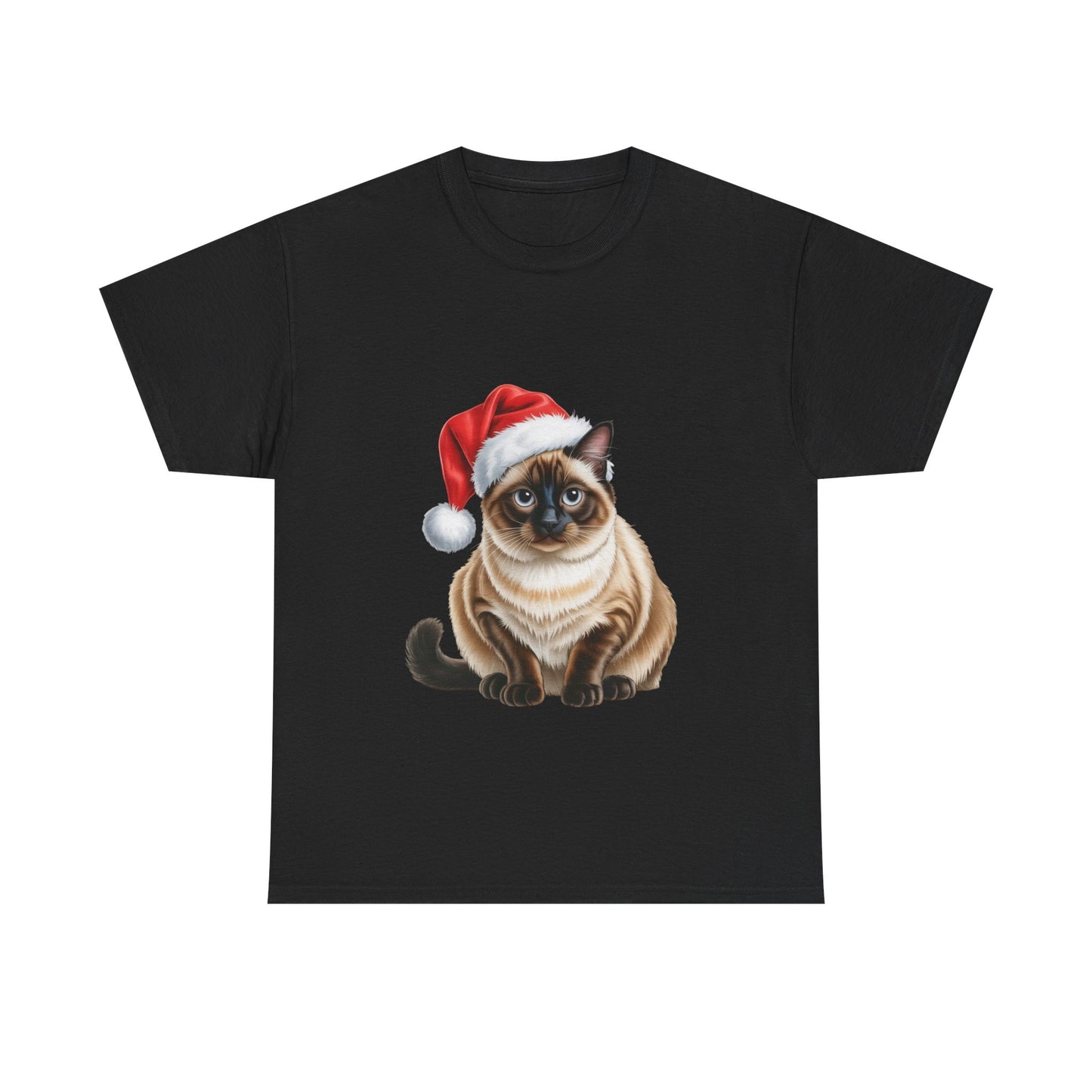 Siamese Cat Christmas T-Shirt, Festive Ginger Cat Christmas Tee, Cute Pet Lover Shirt, Holiday Apparel, Great Gift for Pet Owners