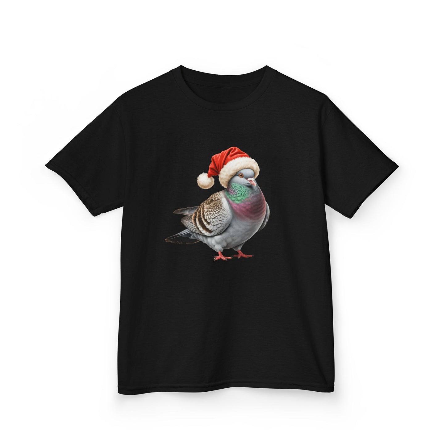 Kids Pigeon Christmas T-Shirt, Festive Pigeon Kids Christmas Tee, Cute bird Lover Shirt, Holiday Apparel, Great Gift for bird Owners