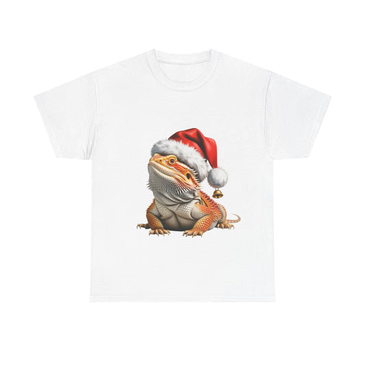 Bearded Dragon Christmas T-Shirt – Holiday Reptile Lover Tee, Festive Lizard Shirt, Cute Bearded Dragon Xmas Gift, Nature Lover Apparel, Holiday Exotic Pet Shirt for Bearded Dragon Lovers