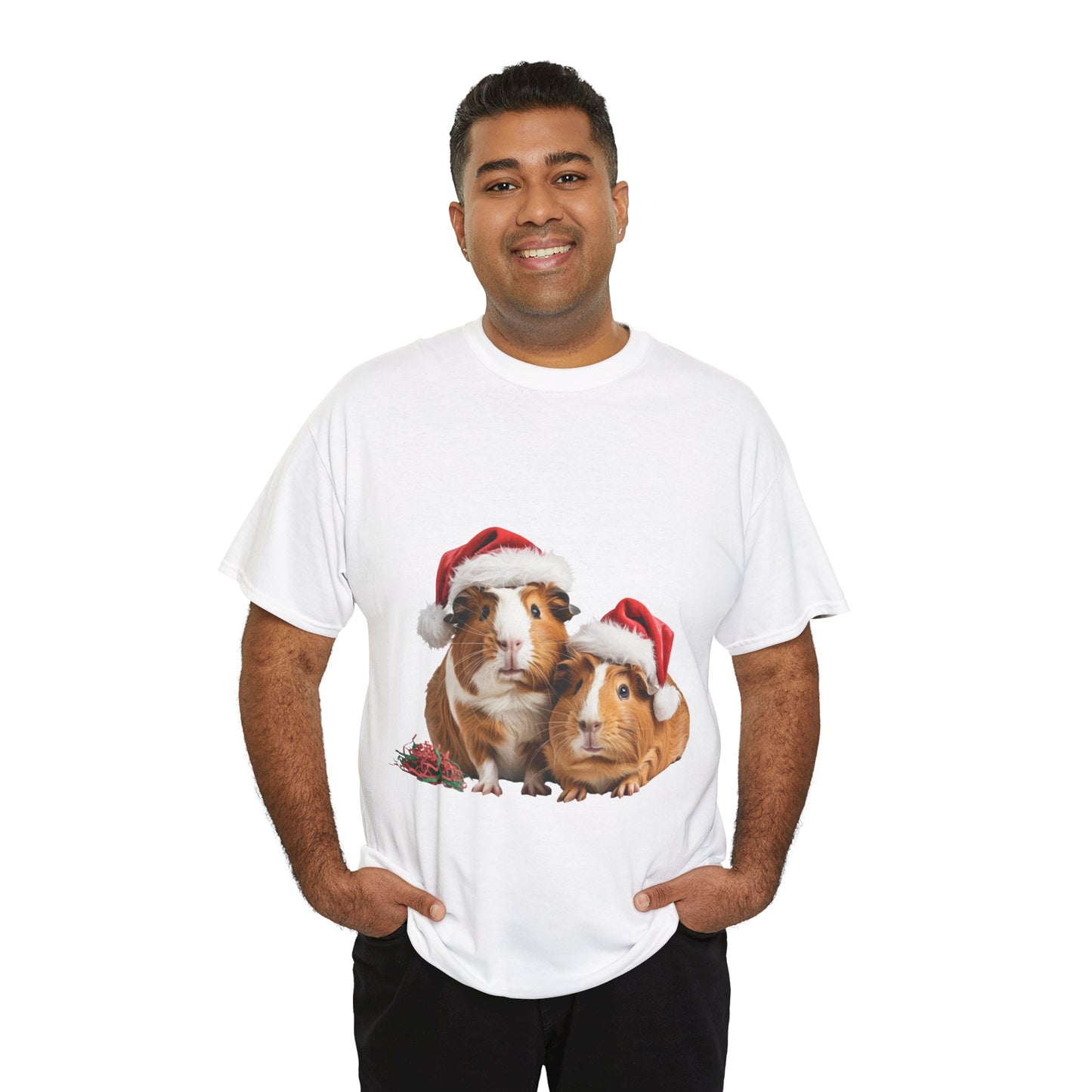 Christmas Guinea Pigs T-Shirt – Holiday Pet Lover Tee, Festive Small Animal Shirt, Cute Guinea Pig Xmas Gift, Adorable Pet Apparel, Holiday Rodent Shirt for Guinea Pig Lovers