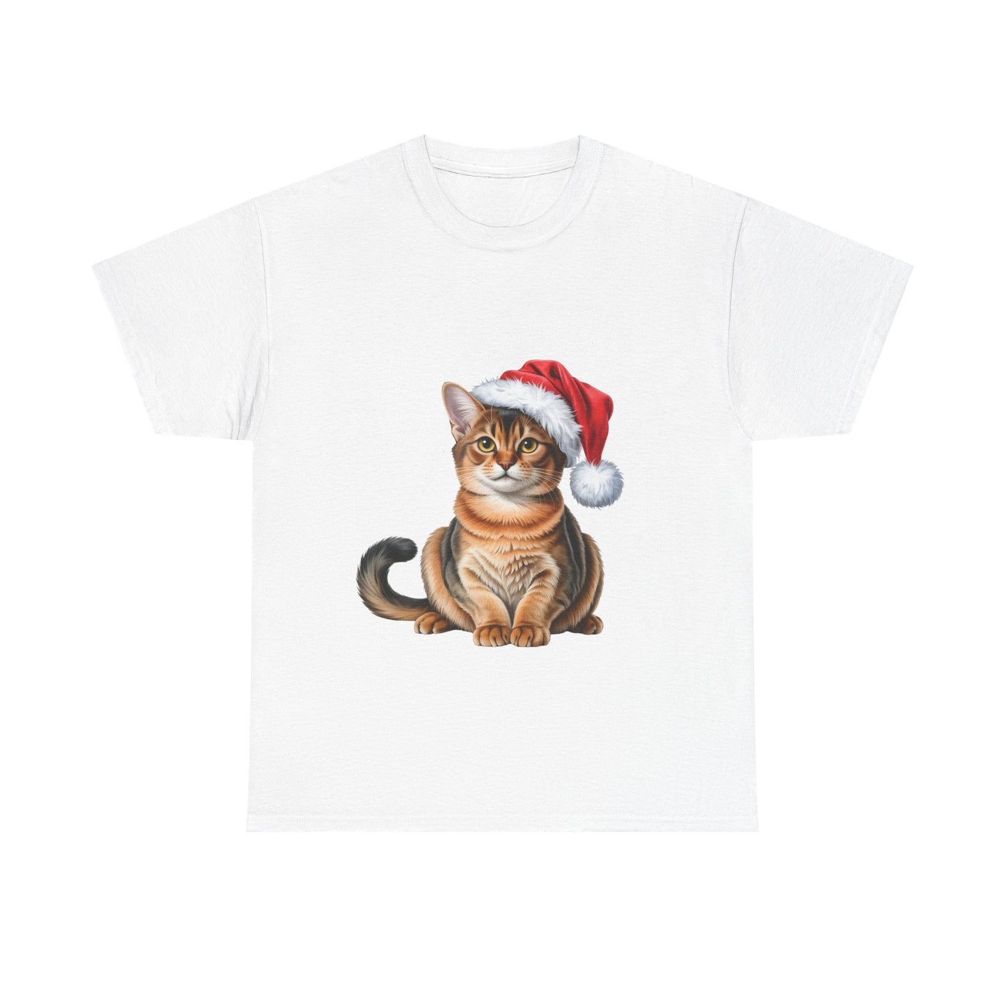 Abyssinian Christmas T-Shirt, Festive Abyssinian Cat Christmas Tee, Cute Pet Lover Shirt, Holiday Apparel, Great Gift for Pet Owners