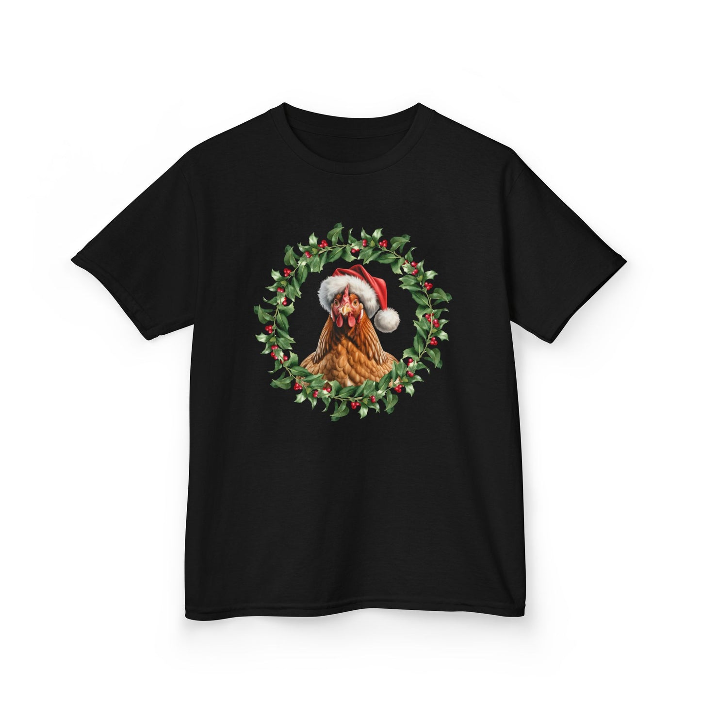 Kids Chicken Pet Christmas cat T-Shirt, Festive Chicken Pet Kids Christmas Tee, Cute Pet Lover Shirt, Holiday Apparel, Great Gift for Pet Owners