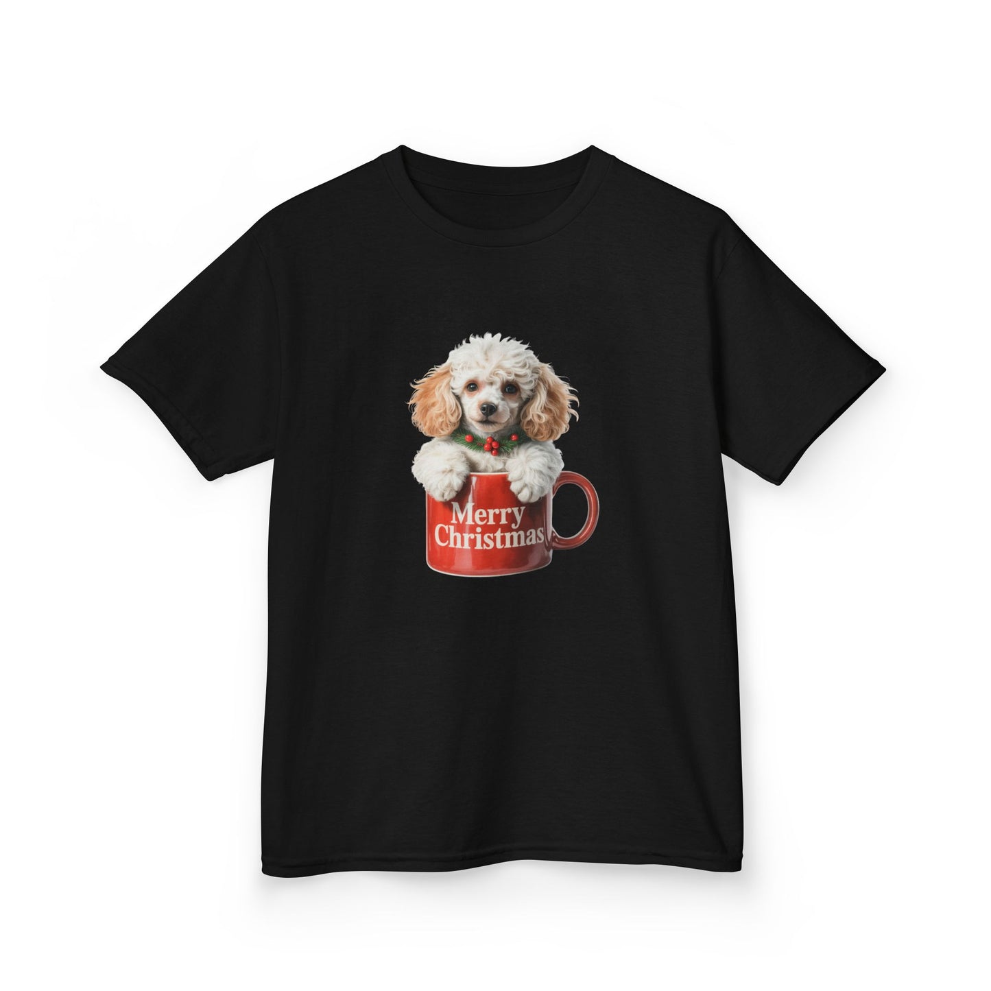 Kids Christmas Dog T-Shirt, Festive Dog Kids Christmas Tee, Cute Pet Lover Shirt, Holiday Apparel, Great Gift for Dog Owners