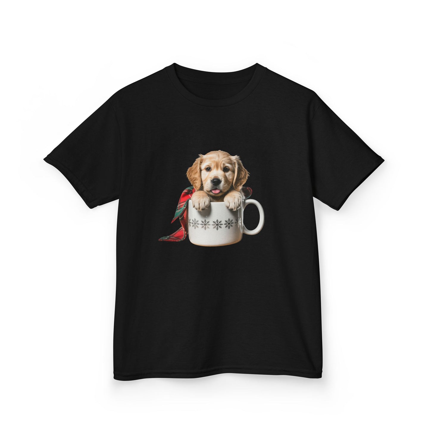 Kids Christmas Dog T-Shirt, Festive Dog Kids Christmas Tee, Cute Pet Lover Shirt, Holiday Apparel, Great Gift for Dog Owners